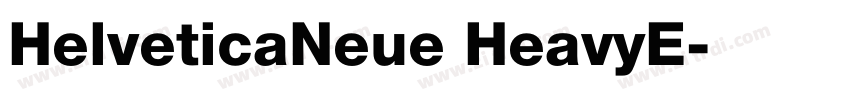 HelveticaNeue HeavyE字体转换
